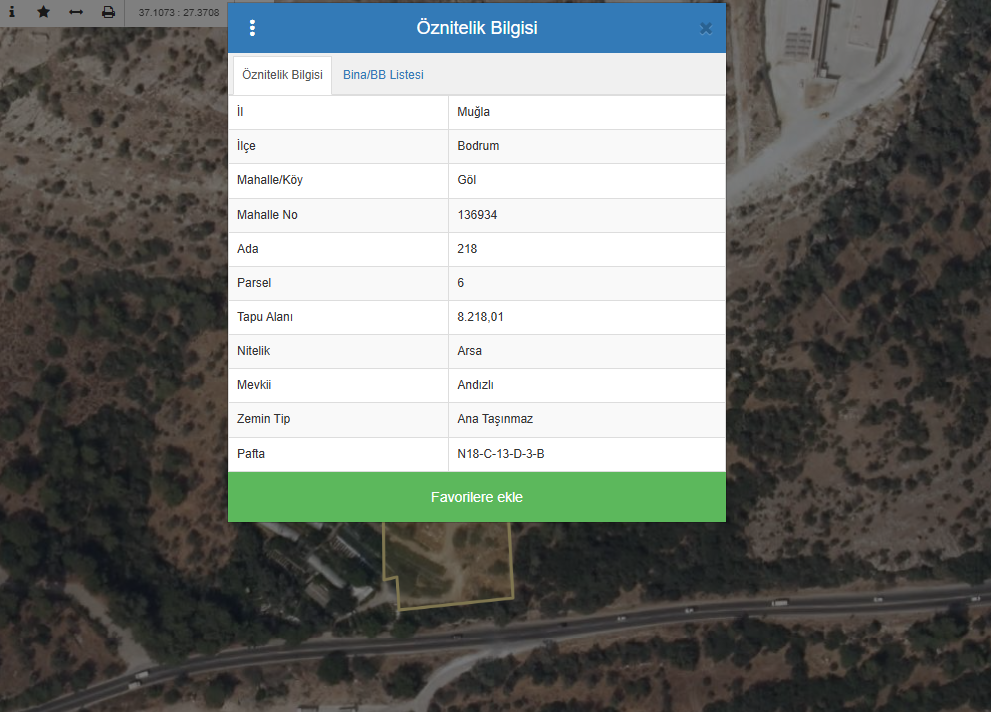 Bodrumda Satılık Akaryakıt İstasyonu Lejantlı Arsa
