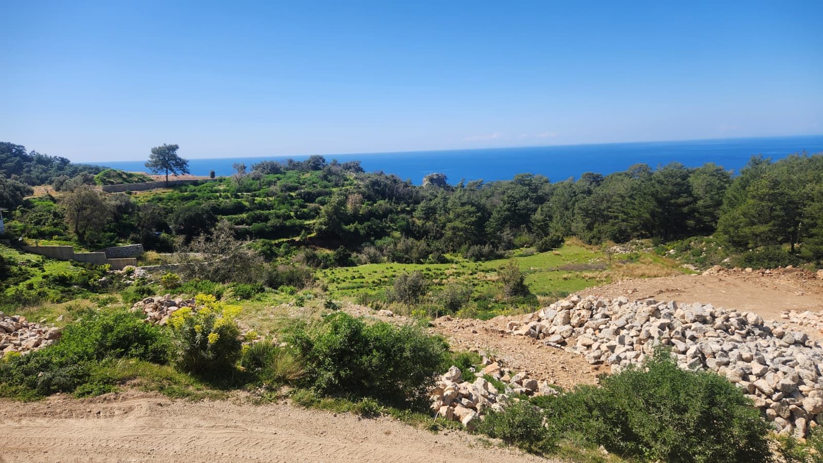 MUĞLA FETHİYE FARALYADA FUL DENİZ MANZARALI İMARLI ARAZİ